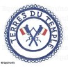 Badge / Macaron GLNF – Petite tenue provinciale – Passé Grand Porte-Etendard – Terres du Temple – Brodé main